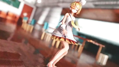 MMD Rin At Flooded School [by ecchi.iwara.tv/users/ghkr18mmd]