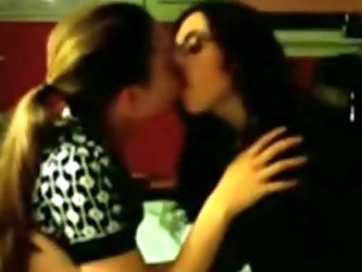 2 Nerdy Lesbian Teens With Glasses Make Out And Fi